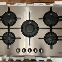 Piano cottura 5 fuochi 75 cm inox Hotpoint Ariston