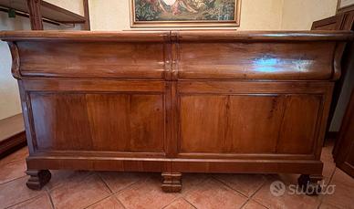 Letto Letto matrimoniale d’epoca in legn in legno 