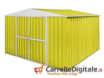 Box in Acciaio da giardino 360x345 150kg giallo