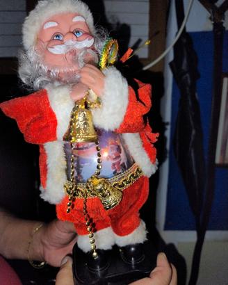 Babbo natale che si illumina e muove