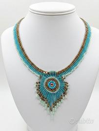 Collana Vintage artigianale Collection Pavone Boho
