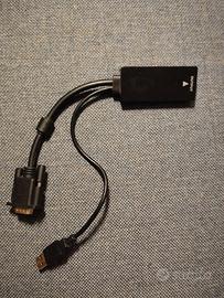 Adattatore convertitore VGA e USB a HDMI 