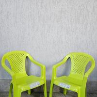 Sedie da bambino verde chiaro set 2 pezzi 