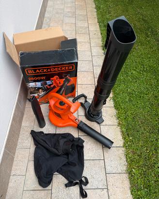 Soffiatore aspiratore trit. foglie Black+Decker