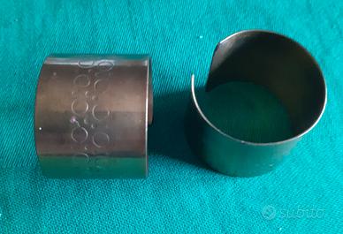 Anelli porta tovaglioli (2 pezzi) in ottone dorato