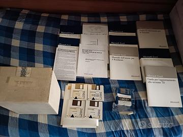 retro inf. ms dos 5.0 Amstrad 3.5" + excel 3.0 win