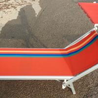 Lettini spiaggia/giardino in alluminio