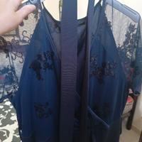 Vestito lungo blu da  cerimonia