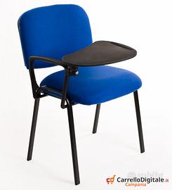 Sedia Imbottita in Tessuto BLU con RIBALTINA