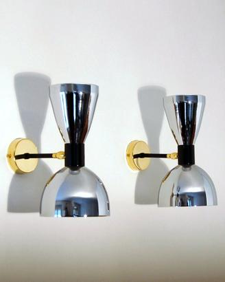 Coppia Applique Wall Light OTTONE STILNOVO Style