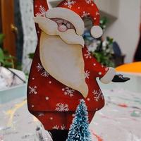 Babbo Natale dipinto a mano