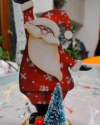 Babbo Natale dipinto a mano