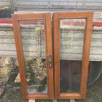 2 finestre legno douglas 78,5 x 109,5