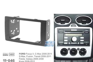 TELAIO NERO RADIO 2-DIN PER FORD FOCUS C-MAX S-MAX