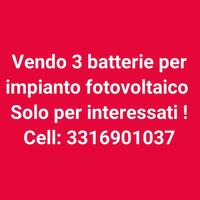 Batteria per impianto fotovoltaico 