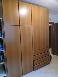 Armadio 4 ante con cassetti