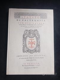 STATUTO  DI  VALTROMPIA  1576  (RISTAMPA  1976)