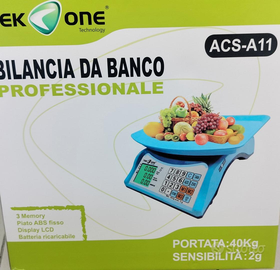 Bilancia Elettronica Professionale Digitale Da Banco Portata 40KG