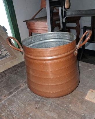 Pentola rame vintage altezza