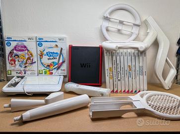 Mega Lotto Wii Mini + Accessori + 13 Giochi +Cavi