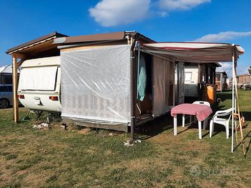 Roulotte stanziale al camping di Polsa Brentonico