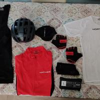 Set abbigliamento ciclismo uomo bici mtb