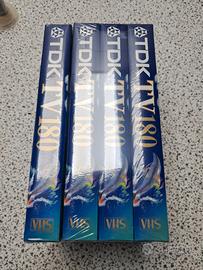 4 Videocassette VHS TDK nuove 