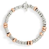 bracciale DoDo rondelle argento e argento dorato