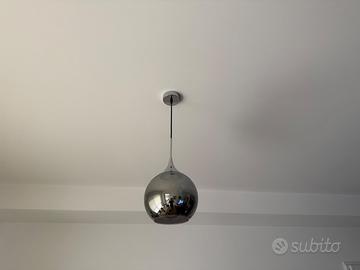 Set 4 lampadari a sospensione cromati moderni