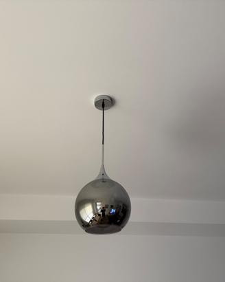 Set 4 lampadari a sospensione cromati moderni