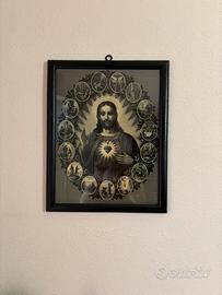 Antico quando di gesu’ con misteri primi 900