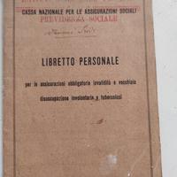 Libretto personale per assicurazioni obbligatorie 