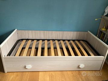 Letto singolo con letto estraibile Giessegi