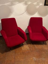 Coppia di poltrone vintage
