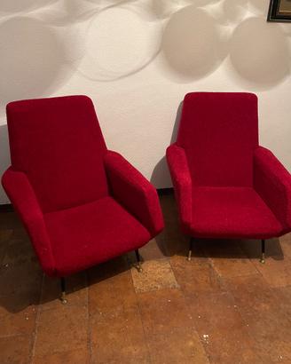 Coppia di poltrone vintage