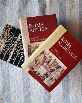 Lotto 3 libri storia di Roma: antica e medievale