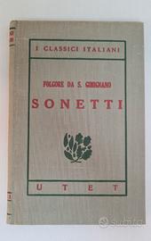 SONETTI - FOLGORE DI SAN GIMIGNANO - UTET - 1917