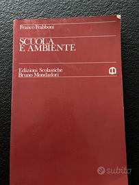 Libro vintage scuola e ambiente f frabboni