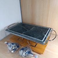 Griglia pietra ollare verde-
Tavolo