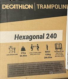 Trampolino Decathlon Hexagonal 240