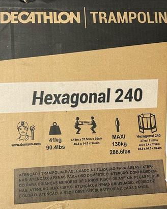 Trampolino Decathlon Hexagonal 240