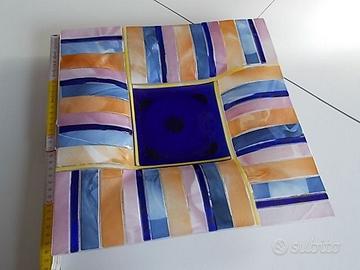 Piatto centrotavola in vetro