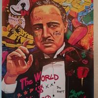 stampa su tela il padrino pop art 