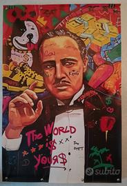 stampa su tela il padrino pop art 