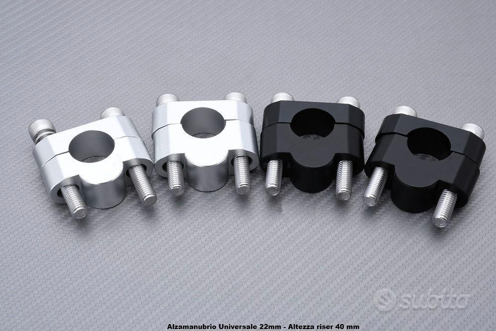 Rialzo Manubrio Moto Universale 22mm - Solleva Di 30mm Per Guidare Più Comodo - Galvanizzato - Foto 14
