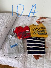 Lotto abbigliamento bambino taglie varie 10/12 ann