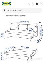 Divano letto IKEA