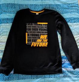 maglia felpata nera 
