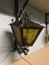 lampada a muro ferro battuto