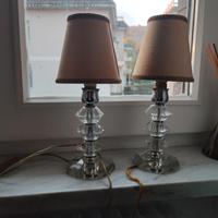 rara coppia lampade da tavolo anni 40